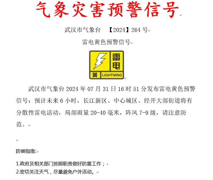 刚刚预警连发！暴雨、雷电今晚就到，武汉将再度......