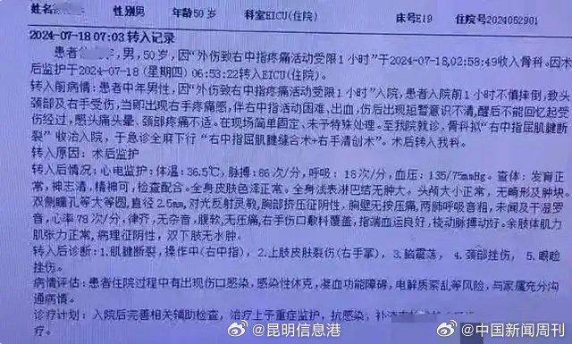 医院回应两科主任打架1人进ICU