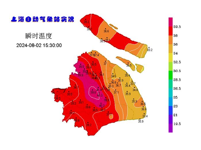 明天的热又是全天候的！周日最高气温仍将接近40度，注意防暑！