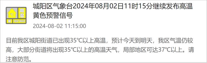 本周末，青岛直冲37℃+短时强降水+10级阵风！主要降雨集中在......