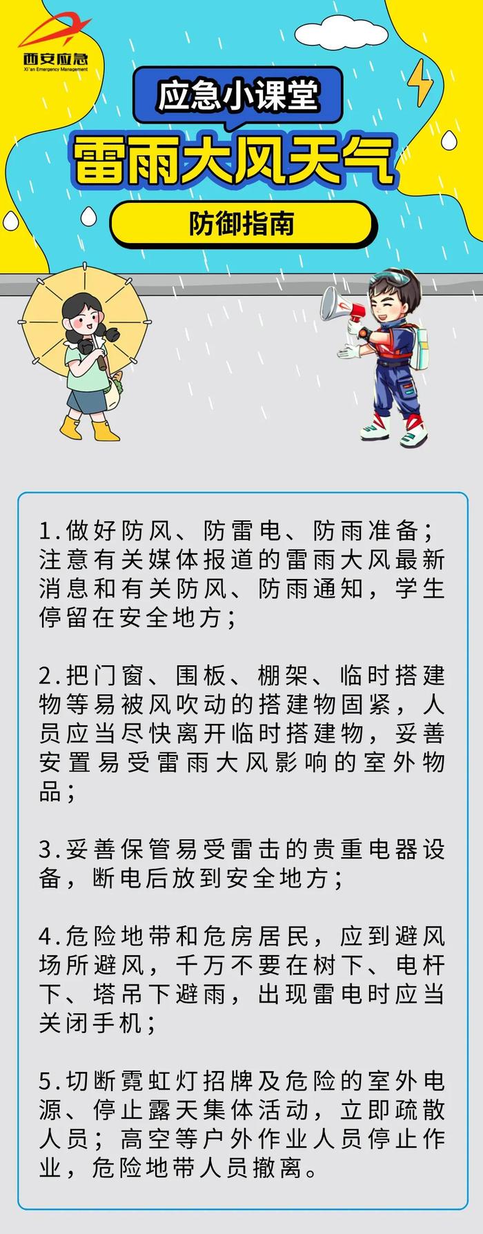 雷雨大风、山洪预警！西安气象发布最新消息！