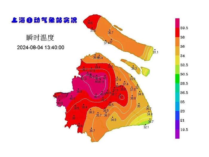 40.4度，上海创今夏气温新高！明天酷暑高温依旧，请注意防暑降温！