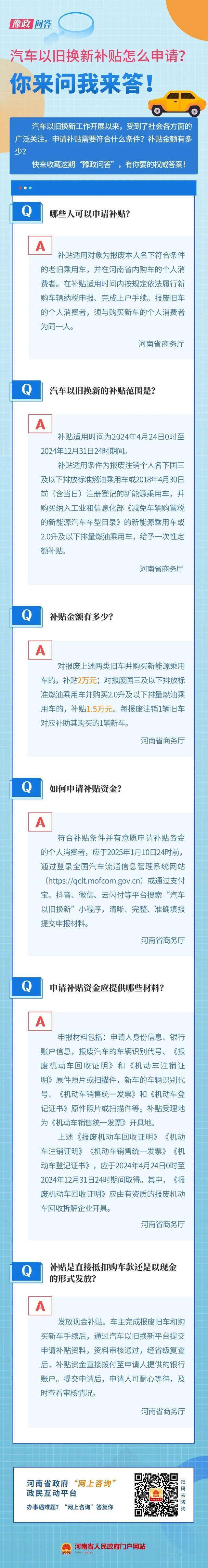 最高2万元！河南汽车报废更新补贴标准提高，如何申请？