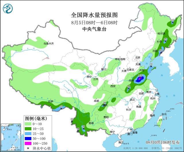 中央气象台：黄淮和东北地区等地有较强降雨过程 江淮及以南大部地区高温天气持续