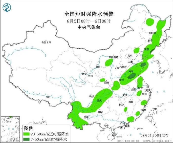 刚刚预报！青岛大到暴雨、局部大暴雨+雷电+阵风10级！网友崩溃：你是怎么做到“雨下这么大也凉快不了一点”的？