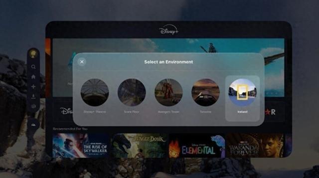 Disney+为苹果Vision Pro打造全新沉浸式环境