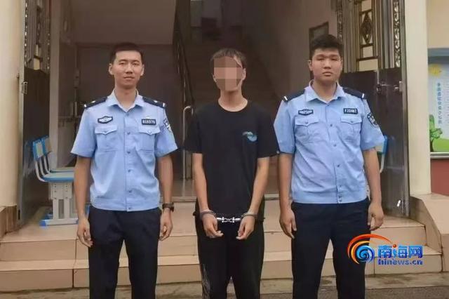 为娱乐消费，两男子偷摸对电动车电瓶下手被海口警方抓获