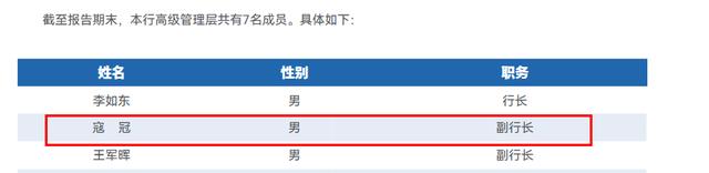 百信银行行长寇冠在中信银行只是中层 他还要听吕天贵的