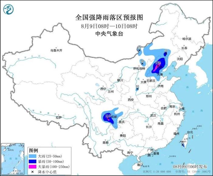 暴雨+强对流！双预警齐发！今儿一天都有雨……