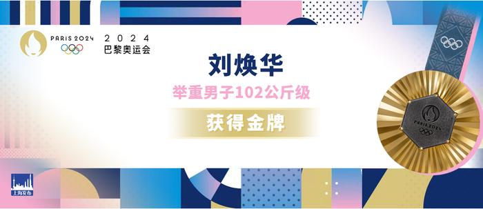 【奥运】重大突破！刘焕华获举重男子102公斤级冠军，中国男子举重大级别收获首枚奥运金牌