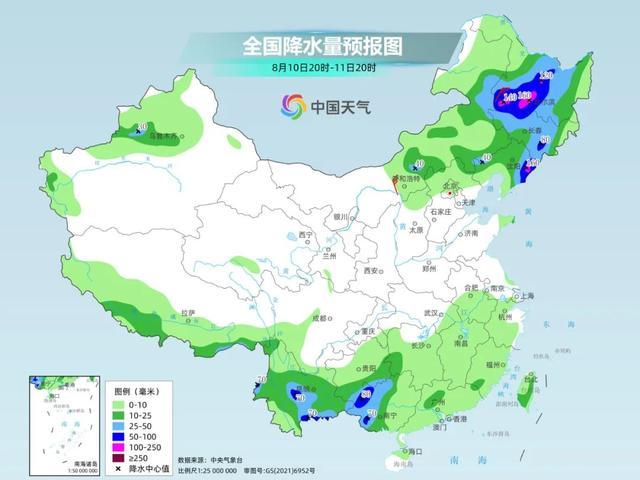 强降雨区域转至东北，黑龙江大暴雨+雷暴大风