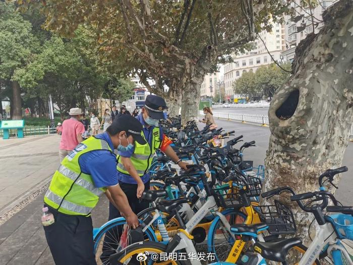 文明停车移步到位，五华区为非机动车停放精细化管理精准“开方”