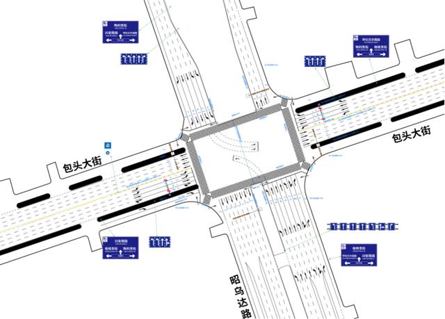 呼和浩特对11个易堵路口进行优化改造