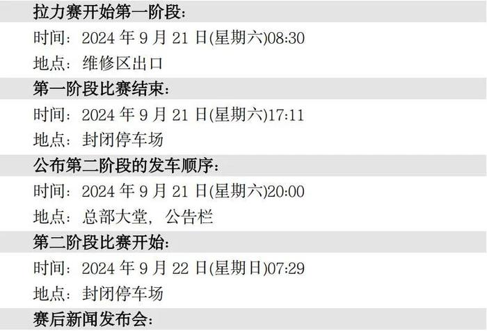 官方参赛指南：2024 年 FIA 中国/亚太汽车拉力锦标赛 — 中国龙游站（含补充规则）