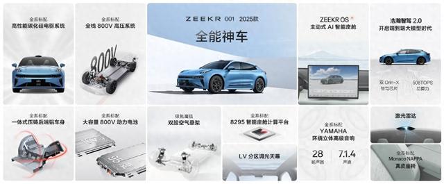 2025款极氪001与极氪007正式发布，浩瀚智驾2.0全面升级