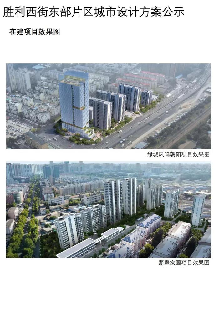 《胜利西街东部片区城市设计方案》公示