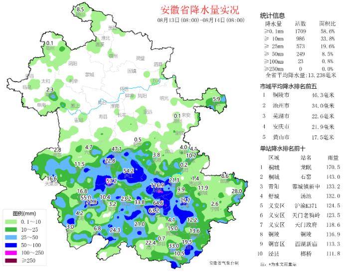 高温缓解，未来一周安徽省多雨水！