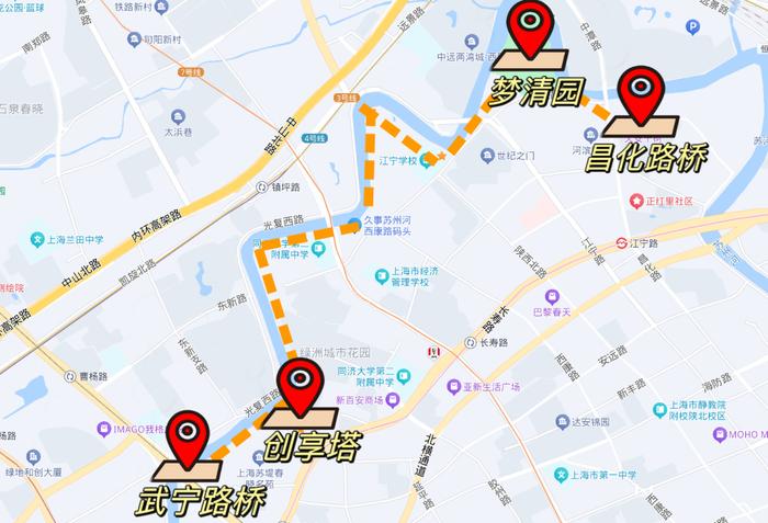 【探索】苏州河Citywalk夜间版，这条宝藏路线爱好徒步的朋友不可错过→