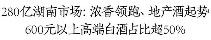 280亿湖南白酒市场解剖：10亿+品牌酒企达6家，浓香独占4席，宴席市场价格坚挺