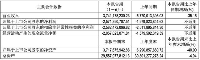 北汽蓝谷上半年营收降三成，亏损扩大至近26亿元：价格战挤压利润空间