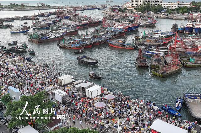 广西北海：“开海”捕捞获丰收 渔港码头交易忙