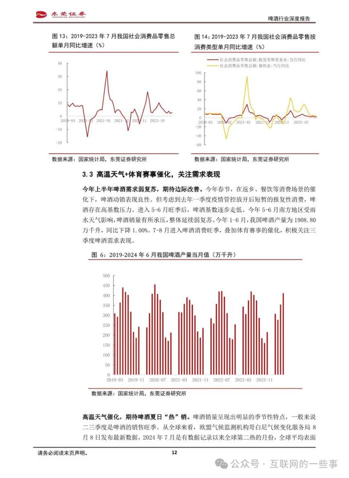 报告 | 东莞证券：啤酒行业深度报告（附下载）