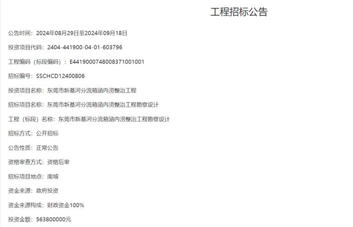 投资5.6亿！东莞市中心公园、南城风景街，今后有望告别内涝！