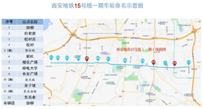 西安地铁15号线最新进展！经过你家吗？