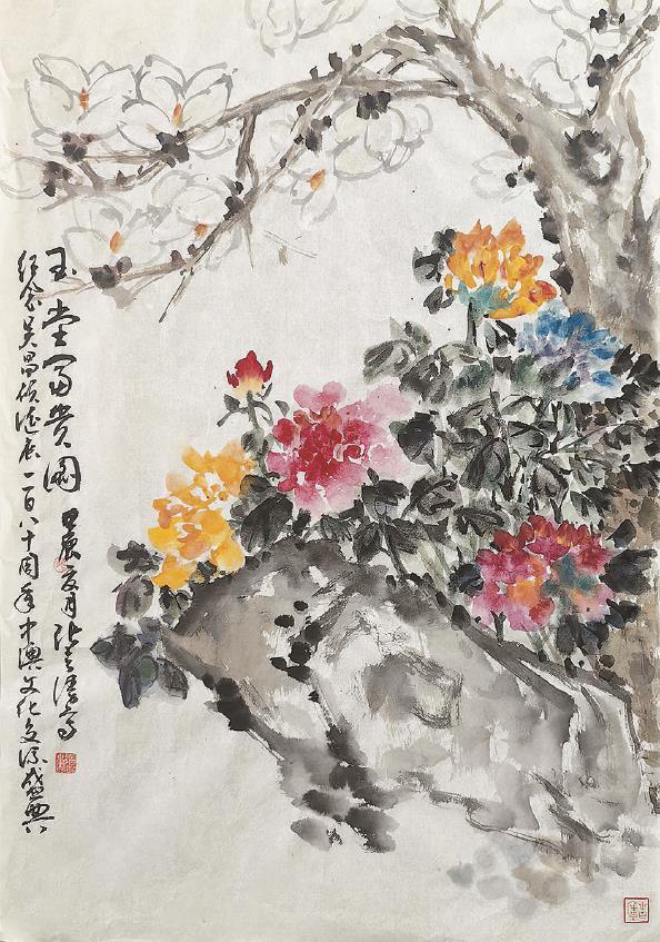 国色天香玉堂春（中国画）