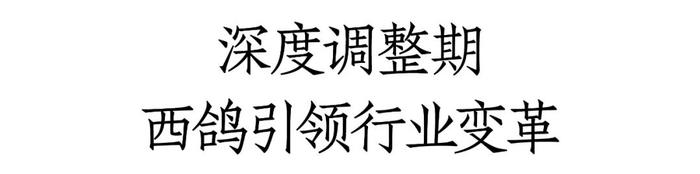 市场下行中的“西鸽现象”：努力奔跑中引领行业结构变革