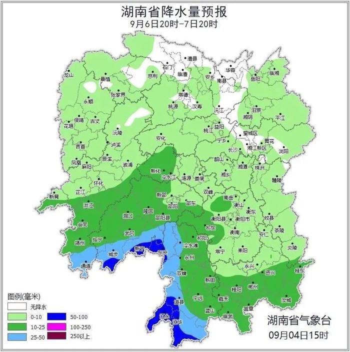 高温+雷雨！ 6日起湖南高温范围缩小，湘西湘南局地暴雨