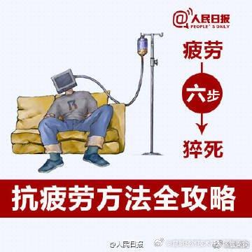 从疲劳到猝死仅6步！收好这份抗疲劳手册