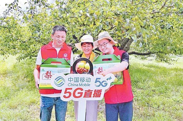 5G直播拓销路 云端售梨效果好