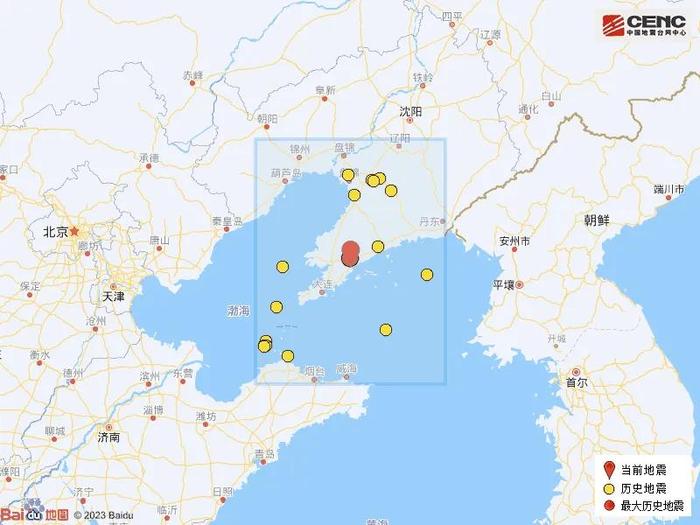 中国地震台网正式测定：大连市普兰店区发生3.7级地震