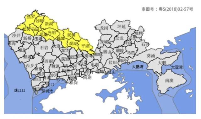 深圳分区暴雨黄色预警信号生效中