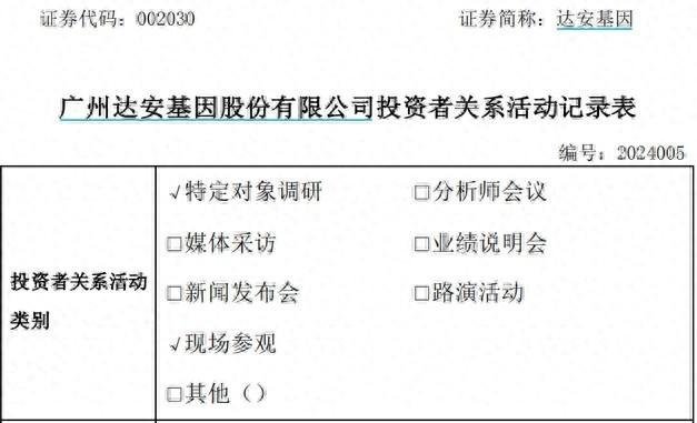 12家投资机构调研达安基因，公司提及展开肿瘤基因检测项目