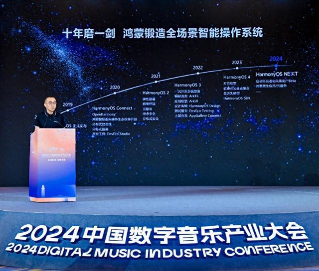 2024中国数字音乐产业大会，华为吴昊：鸿蒙赋能数字音乐