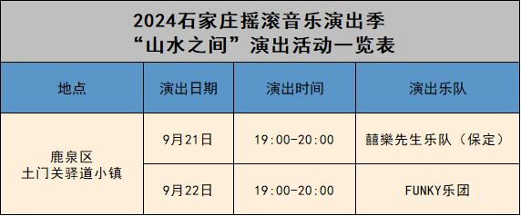 一起摇滚！本周摇滚音乐演出季具体安排来了