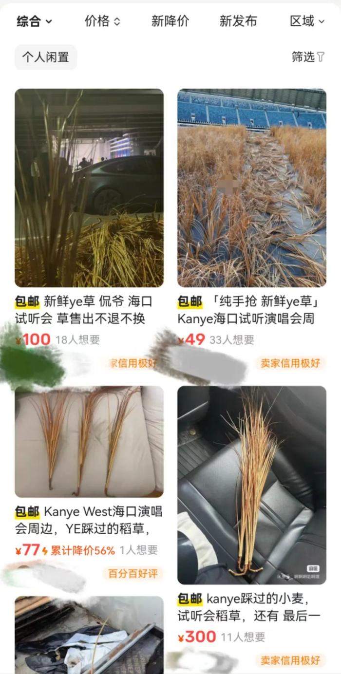 “侃爷”踩过的小麦一株卖300元？工作人员：是塑料喷漆的