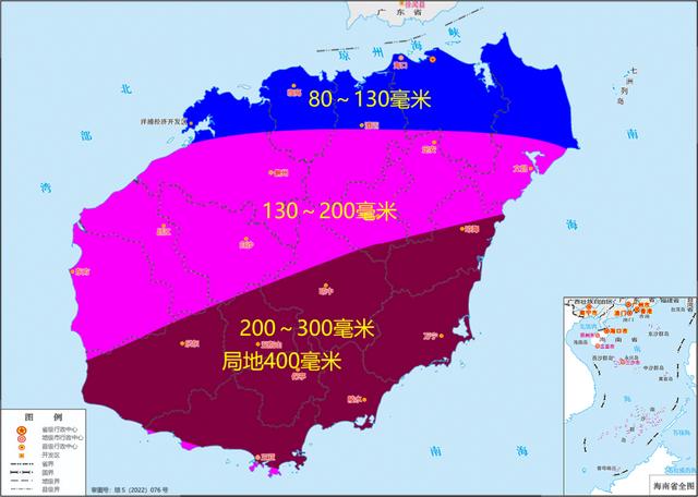 22日至24日海南岛将有强降水天气