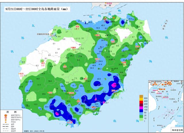 22日至24日海南岛将有强降水天气