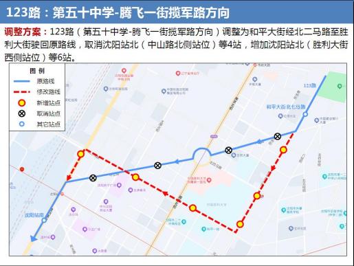 注意！本周三起，沈阳这7条公交线路走向有变→