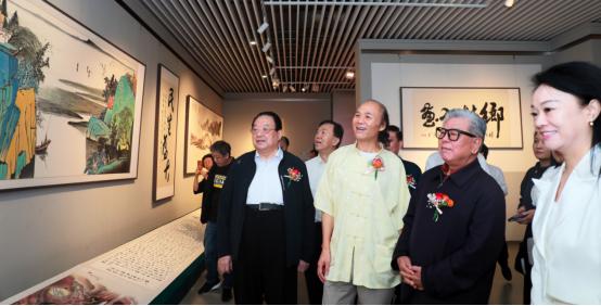 崔静海书画展郑州开幕 75幅佳作集中亮相