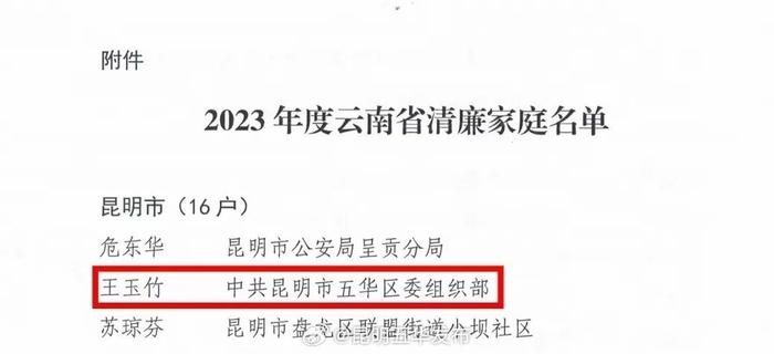 五华区这五个家庭获评2023年度云南省“健康家庭”、清廉家庭、“书香家庭”