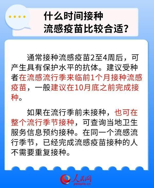 应对秋冬季流感早准备 你需要知道这些流感疫苗接种知识