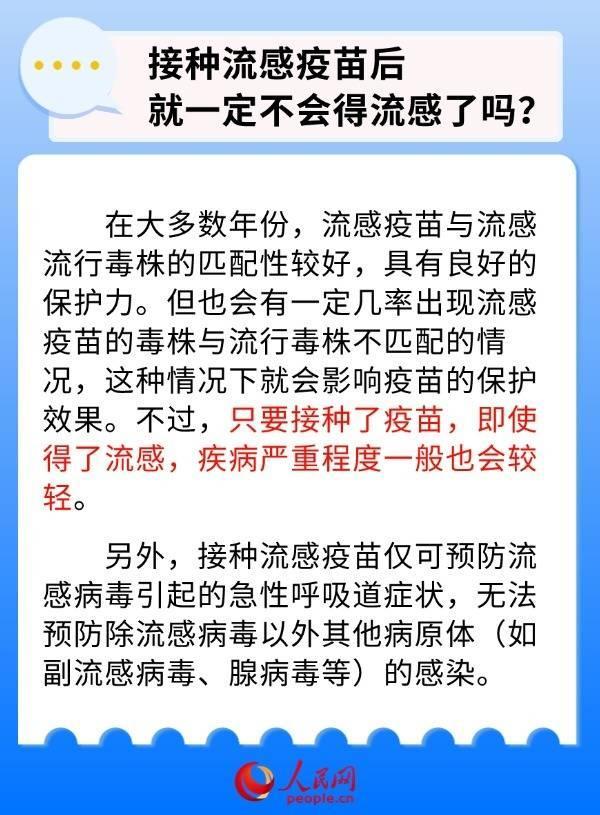 应对秋冬季流感早准备 你需要知道这些流感疫苗接种知识