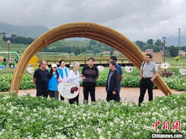四川布拖马铃薯科技小院首席专家王西瑶在王家村实地指导。闫月根 摄