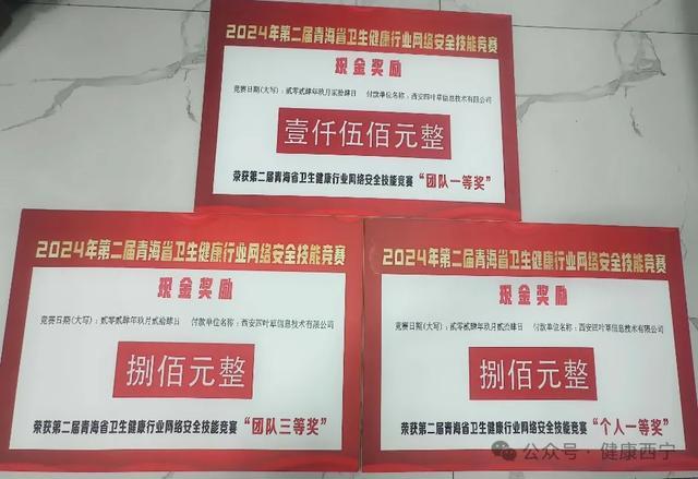 喜讯：西宁市卫生健康委员会在全省网络安全技能竞赛中取得佳绩