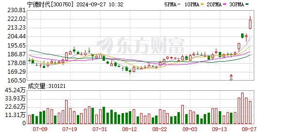 创业板指日内涨超6% 宁德时代涨近9%