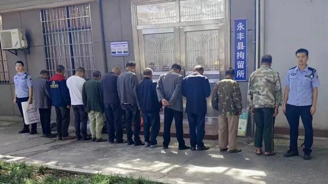 一锅端！江西吉安这11人在山林中被抓